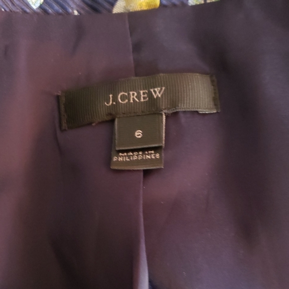 J. Crew tailored blazer size 6 lemons jacket lemon - Picture 5 of 6